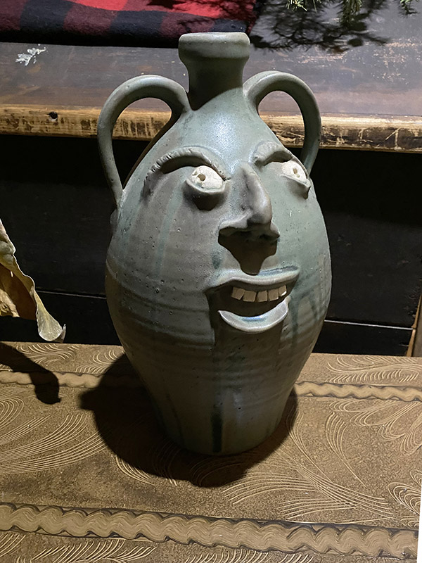 Stoneware Face Jug