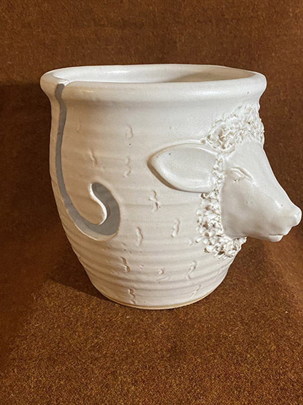 White Sheep Yarn Bowl