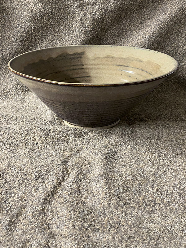 Green Brown Tapered Bowl