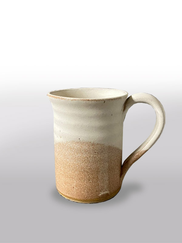 White Tan Straight Mug