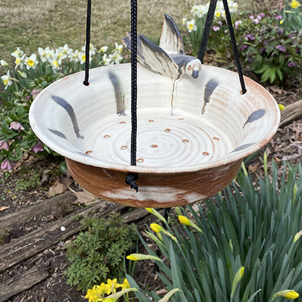 Ivory & Sand Bird Feeder