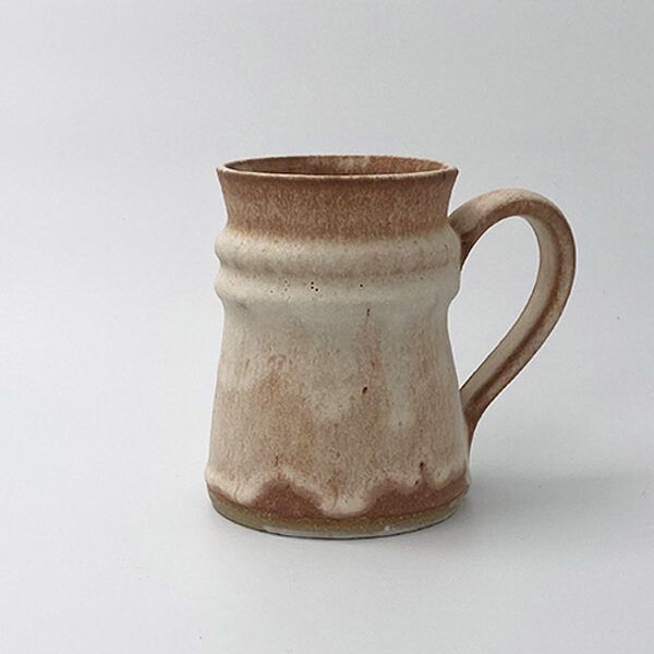 Ivory & Sand Ribbed Mug