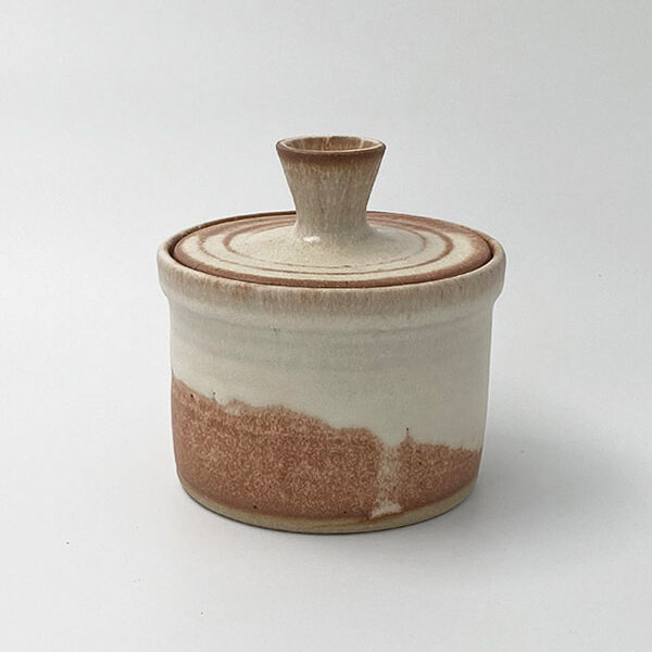 Ivory & sand Lidded Jar