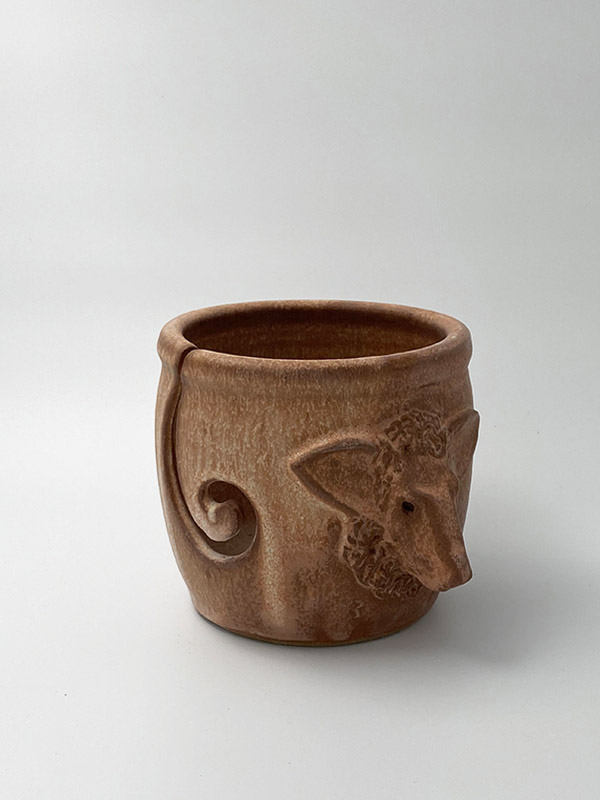 Ivory and Sand Sheep Yarn Bowl Ivory and Sand Sheep Yarn Bowl